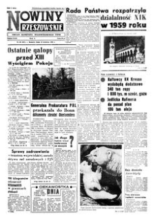 Nowiny Rzeszowskie : organ Komitetu Wojewódzkiego PZPR. 1960, R. 12, nr 88 (13 kwietnia)
