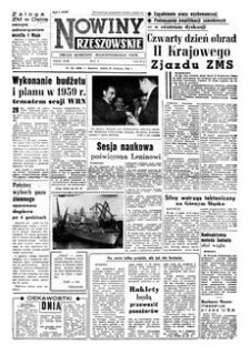 Nowiny Rzeszowskie : organ Komitetu Wojewódzkiego PZPR. 1960, R. 12, nr 101 (29 kwietnia)