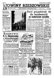 Nowiny Rzeszowskie : organ Komitetu Wojewódzkiego PZPR. 1960, R. 12, nr 113 (13 maja)