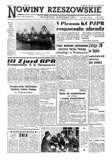 Nowiny Rzeszowskie : organ Komitetu Wojewódzkiego PZPR. 1960, R. 12, nr 147 (22 czerwca)