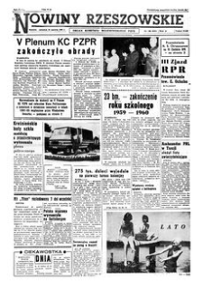 Nowiny Rzeszowskie : organ Komitetu Wojewódzkiego PZPR. 1960, R. 12, nr 148 (23 czerwca)