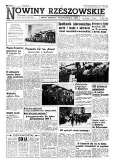 Nowiny Rzeszowskie : organ Komitetu Wojewódzkiego PZPR. 1960, R. 12, nr 170 (19 lipca)