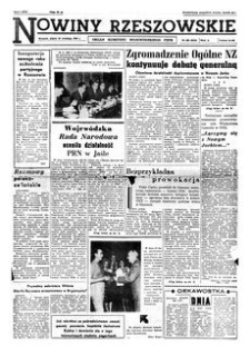 Nowiny Rzeszowskie : organ Komitetu Wojewódzkiego PZPR. 1960, R. 12, nr 233 (30 września)