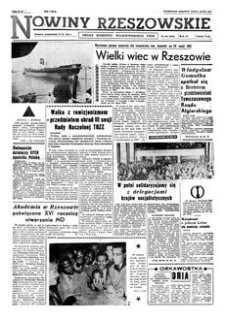 Nowiny Rzeszowskie : organ Komitetu Wojewódzkiego PZPR. 1960, R. 12, nr 241 (10 października)