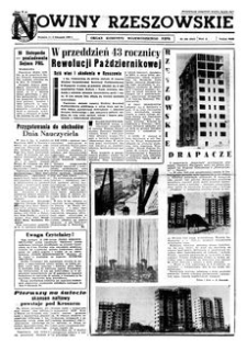 Nowiny Rzeszowskie : organ Komitetu Wojewódzkiego PZPR. 1960, R. 12, nr 264 (5-6 listopada)