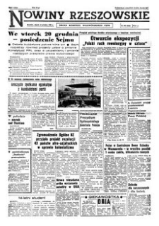 Nowiny Rzeszowskie : organ Komitetu Wojewódzkiego PZPR. 1960, R. 12, nr 299 (16 grudnia)