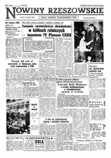 Nowiny Rzeszowskie : organ Komitetu Wojewódzkiego PZPR. 1960, R. 12, nr 309 (29 grudnia)