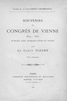 Souvenirs du Congrès de Vienne : 1814-1815