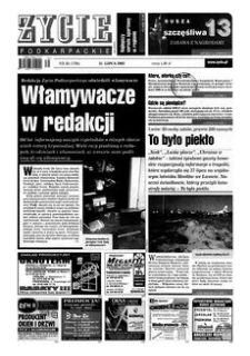 Życie Podkarpackie. 2002, nr 31 (1784) (31 lipca)