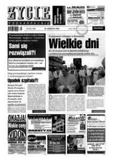 Życie Podkarpackie. 2002, nr 35 (1788) (28 sierpnia)