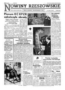 Nowiny Rzeszowskie : organ Komitetu Wojewódzkiego PZPR. 1961, R. 13, nr 16 (19 stycznia)