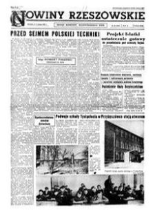 Nowiny Rzeszowskie : organ Komitetu Wojewódzkiego PZPR. 1961, R. 13, nr 30 (4-5 lutego)