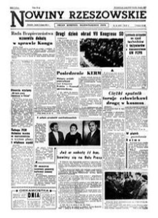 Nowiny Rzeszowskie : organ Komitetu Wojewódzkiego PZPR. 1961, R. 13, nr 33 (8 lutego)