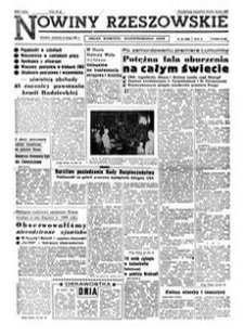 Nowiny Rzeszowskie : organ Komitetu Wojewódzkiego PZPR. 1961, R. 13, nr 40 (16 lutego)