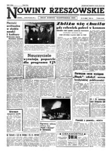 Nowiny Rzeszowskie : organ Komitetu Wojewódzkiego PZPR. 1961, R. 13, nr 75 (29 marca)