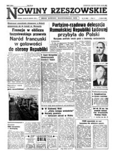 Nowiny Rzeszowskie : organ Komitetu Wojewódzkiego PZPR. 1961, R. 13, nr 97 (25 kwietnia)