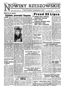 Nowiny Rzeszowskie : organ Komitetu Wojewódzkiego PZPR. 1961, R. 13, nr 170 (20 lipca)