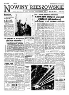 Nowiny Rzeszowskie : organ Komitetu Wojewódzkiego PZPR. 1961, R. 13, nr 213 (8 września)