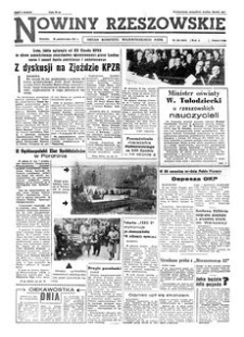 Nowiny Rzeszowskie : organ Komitetu Wojewódzkiego PZPR. 1961, R. 13, nr 253 (25 października)