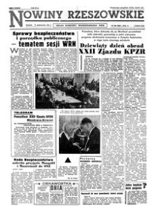 Nowiny Rzeszowskie : organ Komitetu Wojewódzkiego PZPR. 1961, R. 13, nr 255 (27 października)