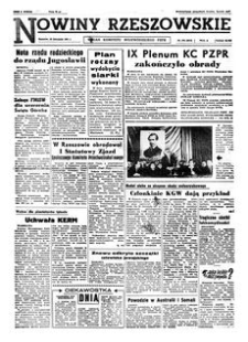 Nowiny Rzeszowskie : organ Komitetu Wojewódzkiego PZPR. 1961, R. 13, nr 278 (23 listopada)
