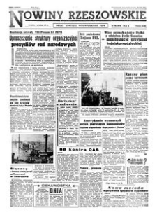 Nowiny Rzeszowskie : organ Komitetu Wojewódzkiego PZPR. 1961, R. 13, nr 285 (1 grudnia)