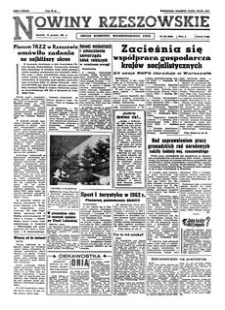 Nowiny Rzeszowskie : organ Komitetu Wojewódzkiego PZPR. 1961, R. 13, nr 295 (13 grudnia)