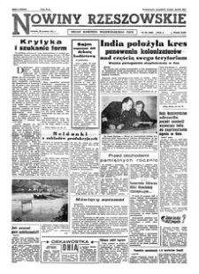 Nowiny Rzeszowskie : organ Komitetu Wojewódzkiego PZPR. 1961, R. 13, nr 301 (20 grudnia)