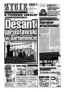Życie Podkarpackie : tygodnik lokalny. 2005, nr 39 (1951) (28 września)