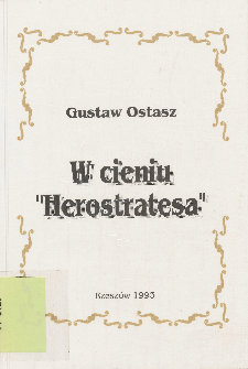 W cieniu "Herostratesa" : o tradycjach romantyzmu w poezji polskiej lat 1914-1939