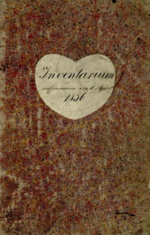 Inventarium aufgenommen am 1. April 1856