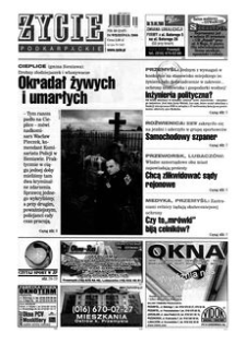 Życie Podkarpackie. 2008, nr 39 (2107) (24 września)