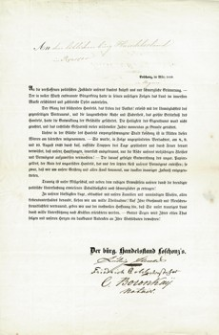 [Pismo od kupców węgierskich do kupców rzeszowskich w sprawie pomocy dla ludności po rabunku wojsk rosyjskich w sierpniu 1849 roku]