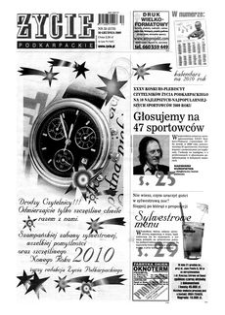 Życie Podkarpackie. 2009, nr 52 (2173) (30 grudnia)