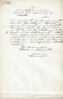 [Pismo od burmistrza Rzeszowa Feliksa Jaśkiewicza do seniora wydziału miejskiego Ignacego Schaittera z załączonym rozporządzeniem z dnia 27 grudnia 1859 r.]