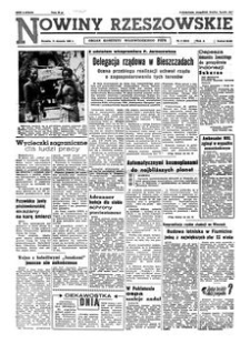 Nowiny Rzeszowskie : organ Komitetu Wojewódzkiego PZPR. 1962, R. 14, nr 9 (11 stycznia)