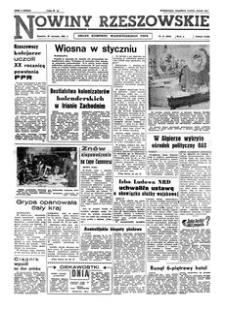 Nowiny Rzeszowskie : organ Komitetu Wojewódzkiego PZPR. 1962, R. 14, nr 21 (25 stycznia)
