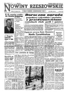 Nowiny Rzeszowskie : organ Komitetu Wojewódzkiego PZPR. 1962, R. 14, nr 26 (31 stycznia)