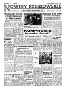 Nowiny Rzeszowskie : organ Komitetu Wojewódzkiego PZPR. 1962, R. 14, nr 33 (8 lutego)