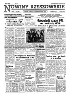 Nowiny Rzeszowskie : organ Komitetu Wojewódzkiego PZPR. 1962, R. 14, nr 58 (9 marca)