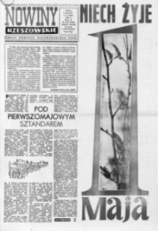 Nowiny Rzeszowskie : organ KW Polskiej Zjednoczonej Partii Robotniczej. 1965, nr 102-127 (maj)