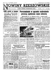 Nowiny Rzeszowskie : organ Komitetu Wojewódzkiego PZPR. 1962, R. 14, nr 65 (17-18 marca)
