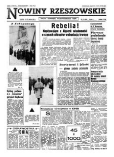 Nowiny Rzeszowskie : organ Komitetu Wojewódzkiego PZPR. 1962, R. 14, nr 71 (24-25 marca)
