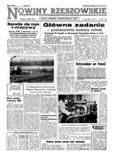 Nowiny Rzeszowskie : organ Komitetu Wojewódzkiego PZPR. 1962, R. 14, nr 84 (9 kwietnia)