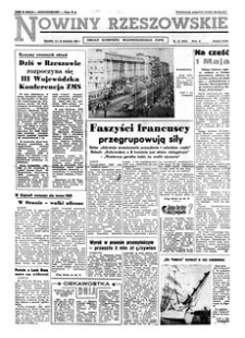 Nowiny Rzeszowskie : organ Komitetu Wojewódzkiego PZPR. 1962, R. 14, nr 89 (14-15 kwietnia)