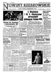 Nowiny Rzeszowskie : organ Komitetu Wojewódzkiego PZPR. 1962, R. 14, nr 141 (15 czerwca)
