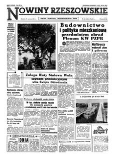 Nowiny Rzeszowskie : organ Komitetu Wojewódzkiego PZPR. 1962, R. 14, nr 151 (27 czerwca)