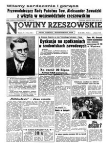 Nowiny Rzeszowskie : organ Komitetu Wojewódzkiego PZPR. 1962, R. 14, nr 166 (14-15 lipca)