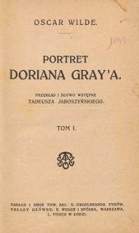 Portret Doriana Graya. T. 1