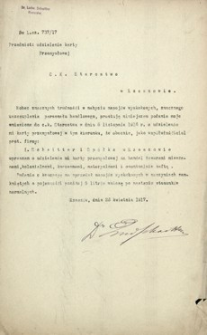 [Pismo od Ludwika Schaittera do c. k. Starostwa w Rzeszowie z prośbą o wydanie karty przemysłowej na handel towarami mieszanemi, kolonialnemi, korzennemi, materyalnemi i naftą]